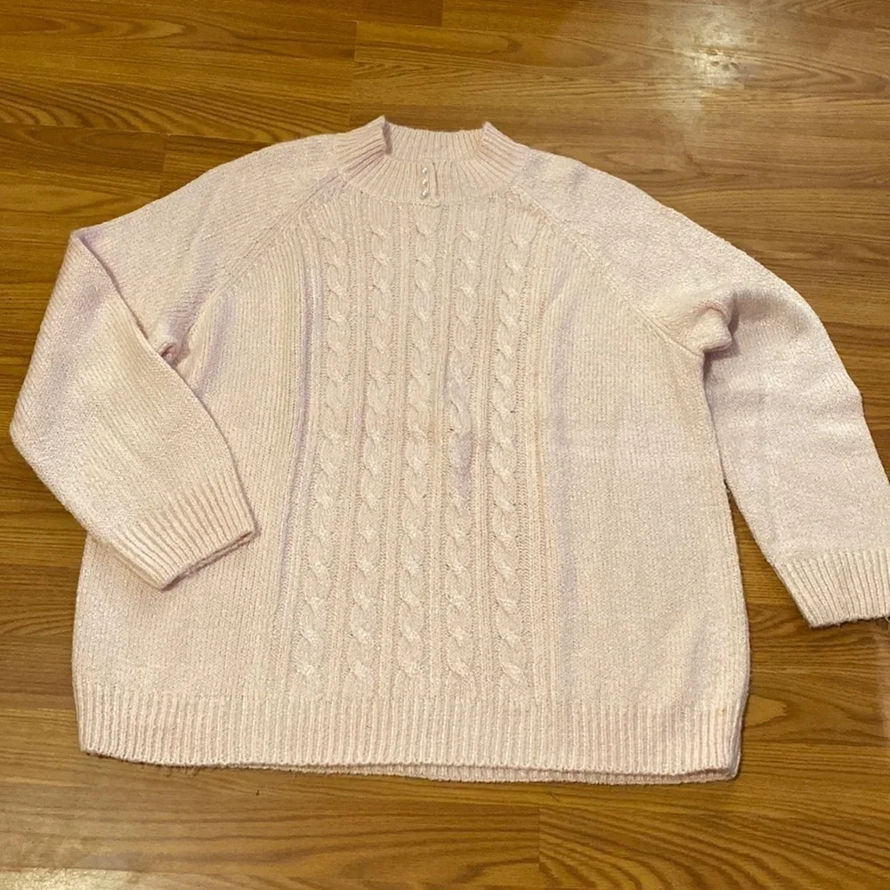 Karen Scott Woman Sweater Pink size 3X. (CC)